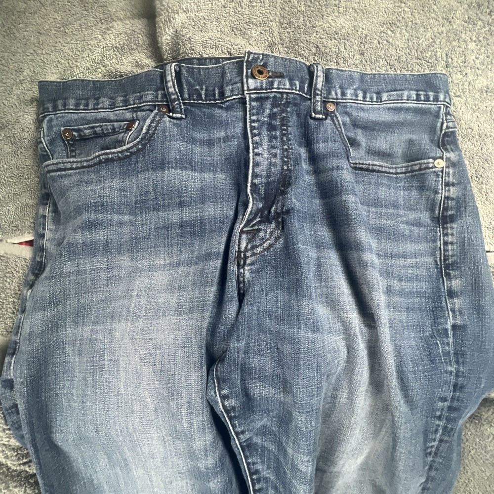 Lucky Brand 410 Athletic‎ Slim Jeans Men's 36x34 Blue Denim Dark Wash